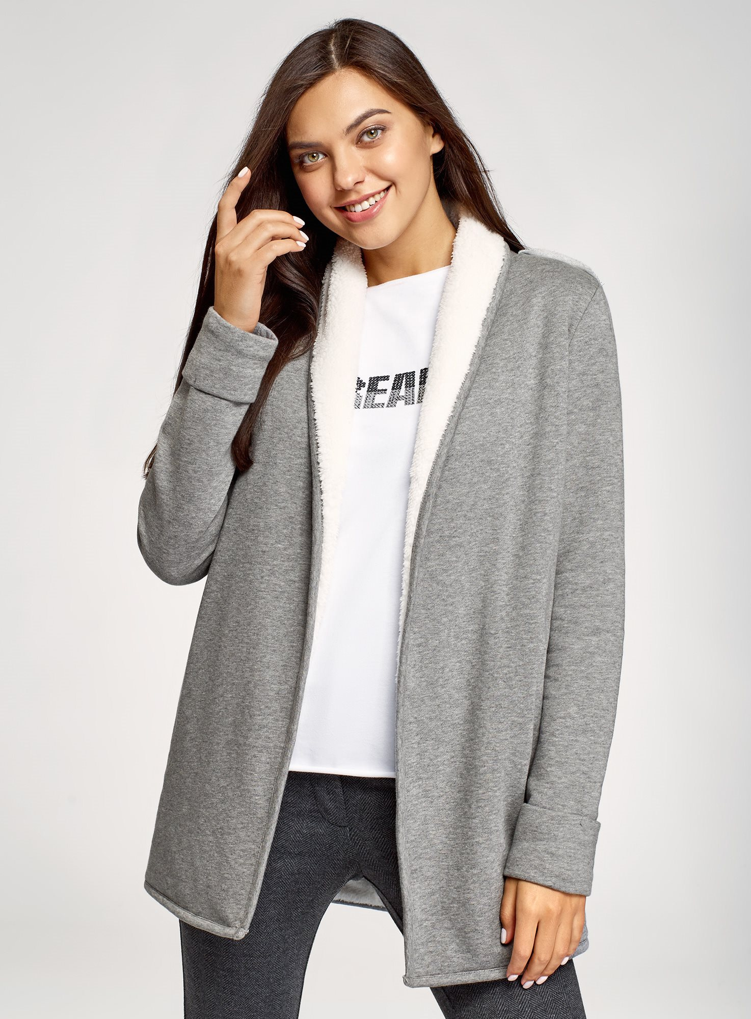 tu hooded cardigan