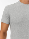 Футболка из хлопка oodji для Мужчины (серый) Футболка из хлопка oodji для Мужчины (серый), 5B611004M/46737N/2000M