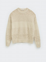 Джемпер фактурной вязки oodji для Женщины (бежевый) Джемпер фактурной вязки oodji для Женщины (бежевый), 63807409/52436/3300N