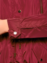Парка с капюшоном и карманами oodji для Женщины (красный), 11D03007/46703/4900N