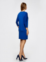 Платье свободного силуэта с рукавом "летучая мышь" oodji для женщины (синий), 24008311/46064/7500N