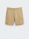 Шорты-карго хлопковые oodji для Мужчины (бежевый) Шорты-карго хлопковые oodji для Мужчины (бежевый), 2B720004M/39622N/3301N