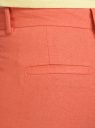 Брюки льняные прямые oodji для женщины (оранжевый), 21701092/16009/5900N