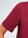 Блузка вискозная с короткими рукавами oodji для Женщины (красный), 11411137-2B/26346/4902N