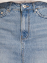 Юбка джинсовая прямая oodji для Женщины (синий), 11510011-3/50059/7000W