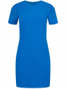 Платье базовое облегающего силуэта oodji для Женщина (синий), 14011081/49735/7501N
