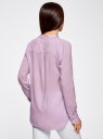 Блузка базовая из вискозы oodji для Женщины (фиолетовый), 21412129-1/24681/8000N