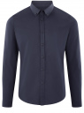 Рубашка базовая приталенная oodji для Мужчины (синий), 3B140002M/34146N/7900N