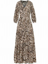 Платье макси на пуговицах oodji для женщины (бежевый), 11901148/24681/3329A