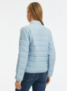 Куртка стеганая на молнии oodji для Женщина (синий), 18303013/50223/7001N