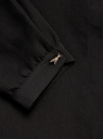 Блузка прямого силуэта из струящейся ткани oodji для Женщины (черный), 21400390/43195/2900N
