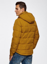 Куртка утепленная с отстегивающимся капюшоном oodji для мужчины (желтый), 1L112012M/39988N/5700N