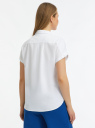 Рубашка прямого силуэта с коротким рукавом oodji для Женщины (белый), 13L11021-2/50930N/1000N