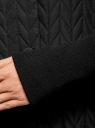 Пальто стеганое с воротником-стойкой oodji для Женщины (черный), 28303004/46003/2900N