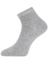 Комплект из трех пар укороченных носков oodji для женщины (серый), 57102418T3/47469/2000M