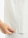 Топ из струящейся ткани на тонких бретелях oodji для Женщина (белый), 14911016/48728/1200N