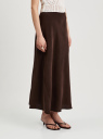 Юбка миди из вискозы oodji для Женщины (коричневый), 23G04001/53099/3900N