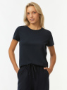 Футболка базовая хлопковая oodji для Женщины (синий) Футболка базовая хлопковая oodji для Женщины (синий), 14701143/44135N/7900N