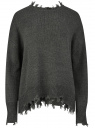 Джемпер вязаный с рваными краями oodji для Женщины (серый) Джемпер вязаный с рваными краями oodji для Женщины (серый), 63805366/51995/2500M
