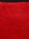 Юбка миди кружевная oodji для женщины (красный), 14101097/47365/4500N