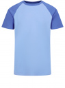 Футболка хлопковая с контрастными рукавами реглан oodji для мужчины (синий), 5L623000M/47885N/8075B