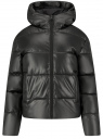 Куртка из искусственной кожи с капюшоном oodji для Женщины (черный), 18A03027/51331/2900N