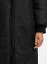 Куртка на молнии с воротником-стойкой oodji для Женщины (черный), 10203103-1/45913/2900N