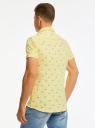 Рубашка хлопковая с коротким рукавом oodji для мужчины (желтый), 5L301003I/46748N/5079O