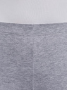 Бриджи трикотажные базовые oodji для женщины (серый), 18700055/46159/2000M