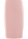Юбка трикотажная со шлицей oodji для Женщины (розовый), 24101049-2B/38261/4A01N