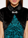 Жакет-болеро из искусственного меха с застежкой oodji для Женщины (черный), 11J00001/45031/2900N