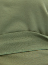 Свитшот хлопковый базовый oodji для Женщины (зеленый), 14808015B/46738N/6200N