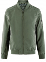 Куртка на молнии из легкой ткани oodji для мужчины (зеленый), 1L511048M/46357N/6600N