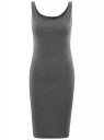 Платье-майка трикотажное oodji для женщины (серый), 14015007-8B/46944/2501M