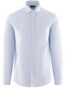 Рубашка из хлопка в полоску oodji для Мужчина (синий), 3B110034M-2/33081/7012S