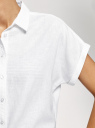 Рубашка прямого силуэта с коротким рукавом oodji для Женщины (белый), 13L11021-1/49950/1000N
