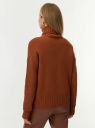 Свитер вязаный с шерстью oodji для Женщины (коричневый) Свитер вязаный с шерстью oodji для Женщины (коричневый), 64405104/51482/3100N