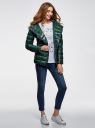 Утепленная куртка oodji для Женщины (зеленый), 10203051/33445/6900N