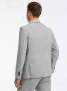 Пиджак прямого силуэта с накладными карманами oodji для мужчины (серый), 2L510067M-4/51801N/2312M