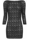 Трикотажное платье oodji для женщины (черный), 59801005-1/43800/2900L