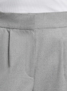 Брюки утепленные с поясом на резинке oodji для женщины (серый), 11705025/49614/3701M