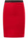 Юбка-карандаш с эластичным поясом oodji для Женщина (красный), 14101084/33185/4500N