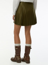 Юбка плиссе из искусственной кожи oodji для Женщины (зеленый) Юбка плиссе из искусственной кожи oodji для Женщины (зеленый), 18H06002/51157/6600N