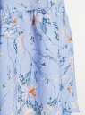 Платье миди с ремнем oodji для Женщины (синий), 11913061-1/36215/7054F