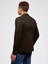 Пиджак мужской oodji для Мужчины (коричневый), 2B510002M/17653N/3900N