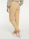 Спортивные брюки из ткани с начесом oodji для женщины (бежевый), 16700030-25B/19014N/3301N