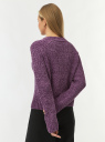 Джемпер вязаный oodji для Женщины (фиолетовый) Джемпер вязаный oodji для Женщины (фиолетовый), 63805361/48870/8300N