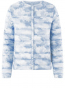 Куртка стеганая с круглым вырезом oodji для Женщина (синий), 10204040-1B/42257/7080O