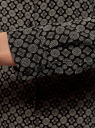 Блузка принтованная из вискозы oodji для Женщины (серый), 11411087-1/24681/2930G
