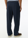 Брюки свободного кроя с эластичным поясом oodji для Мужчины (синий) Брюки свободного кроя с эластичным поясом oodji для Мужчины (синий), 2L240002M-2/18600/7900N